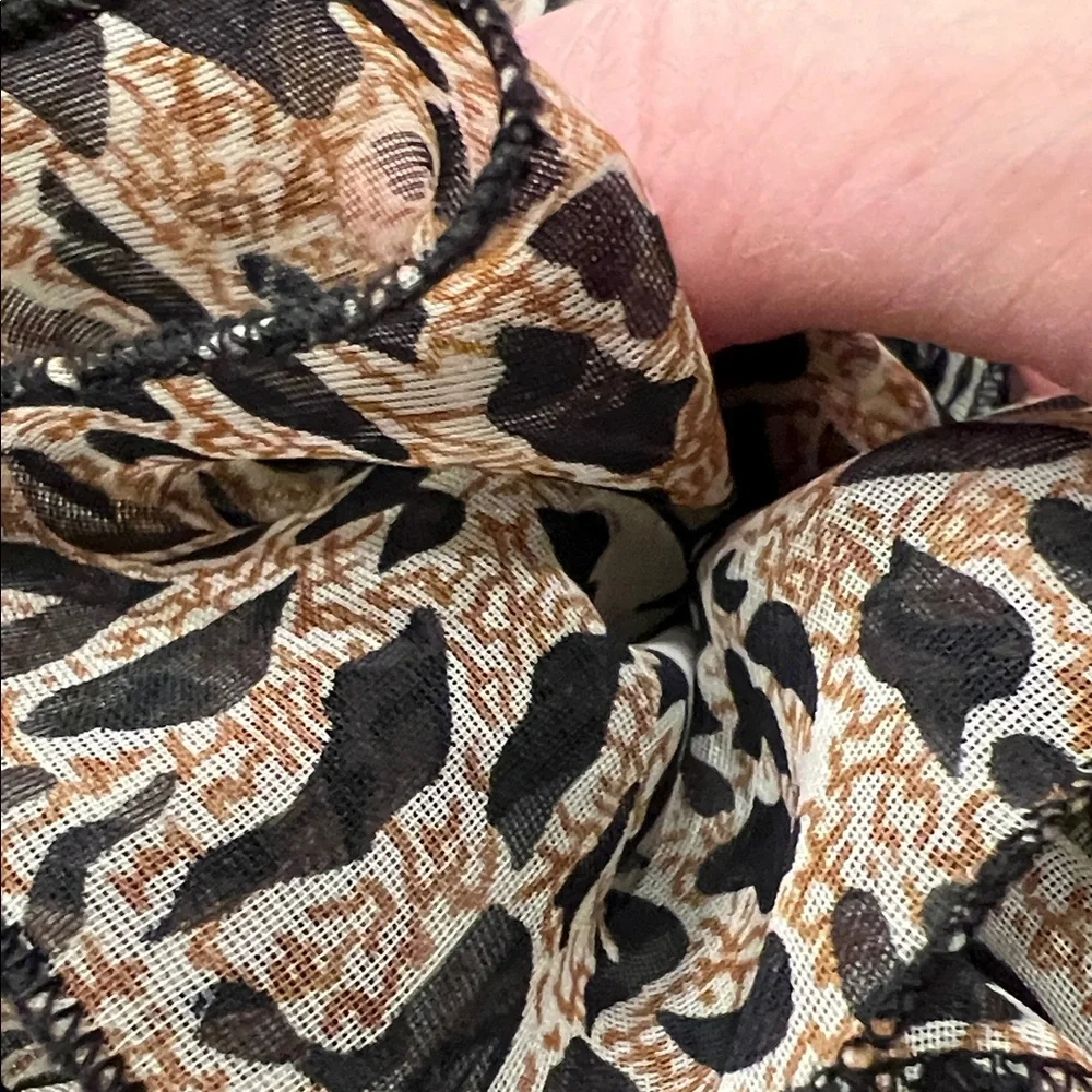 Leopard Hair Scrunchie Clip animal pattern lightweight